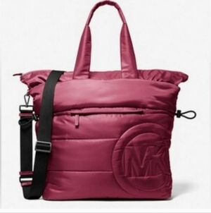 NWT $400 Michael Kors Large Quilted Nylon Rae Tote Bag
